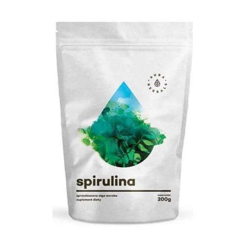 Aura Herbals Spirulina Sproszkowana Alga Mors 200G